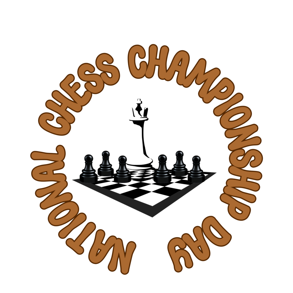 National Chess Championship Day Text typography Clipart on transparent ...