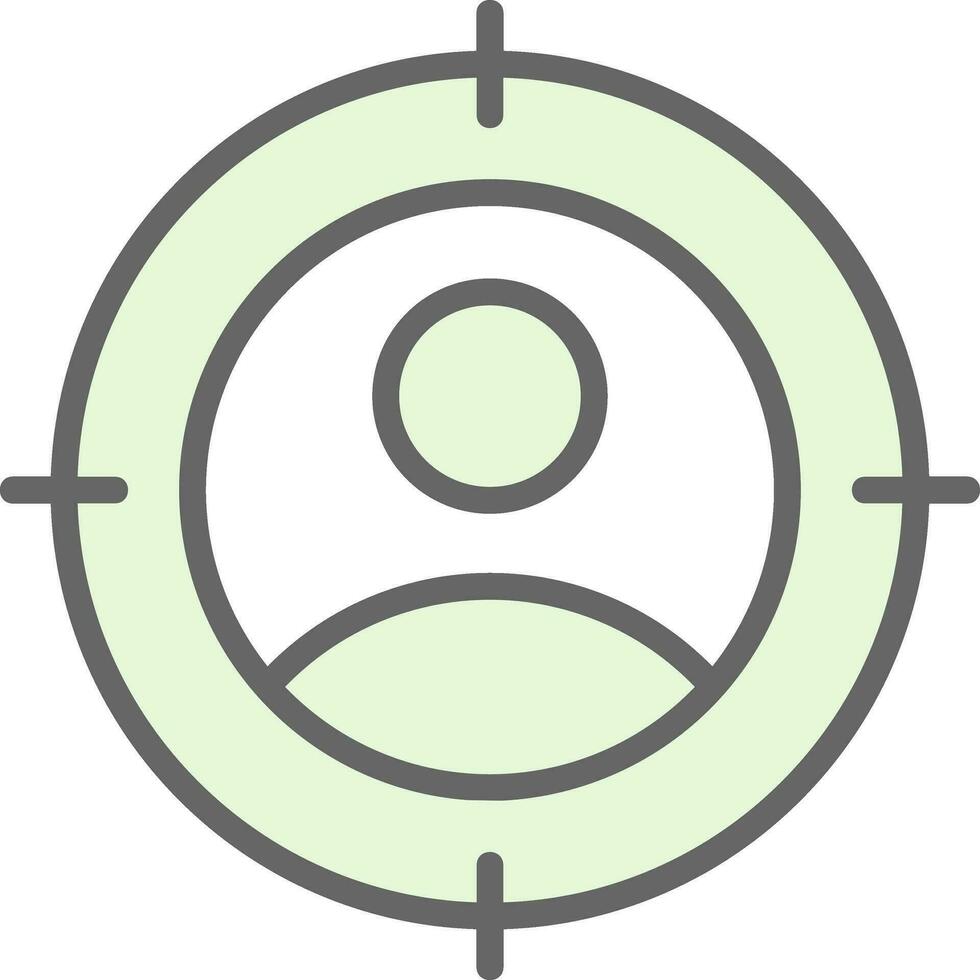Target audience Vector Icon Design