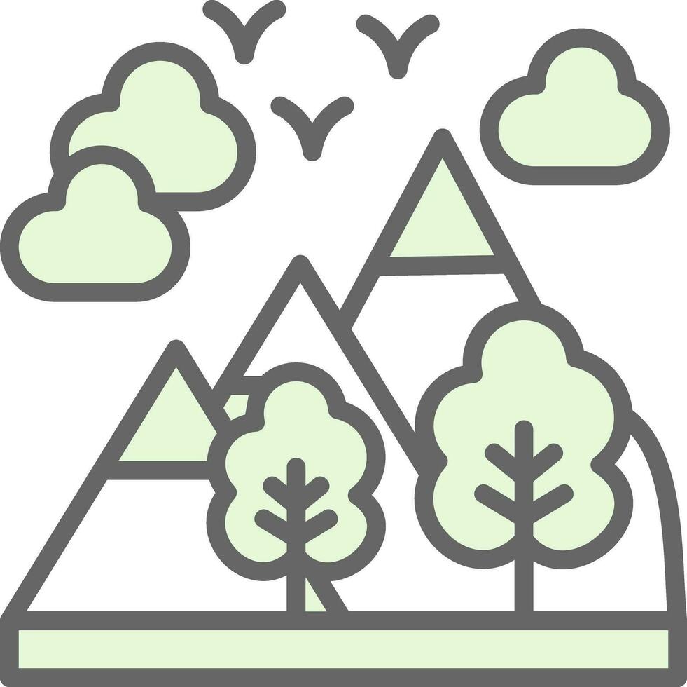 Alpes vector icono diseño