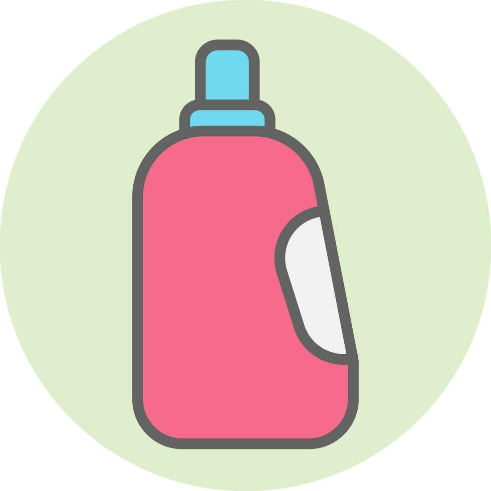 Jerry can icon in pink and blue color. vector