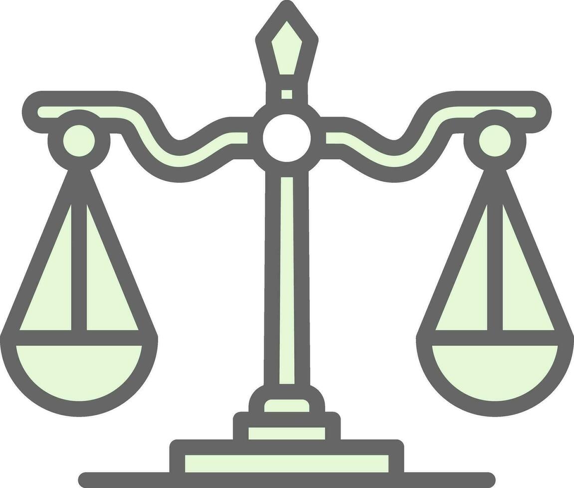 diseño de icono de vector de escala de justicia