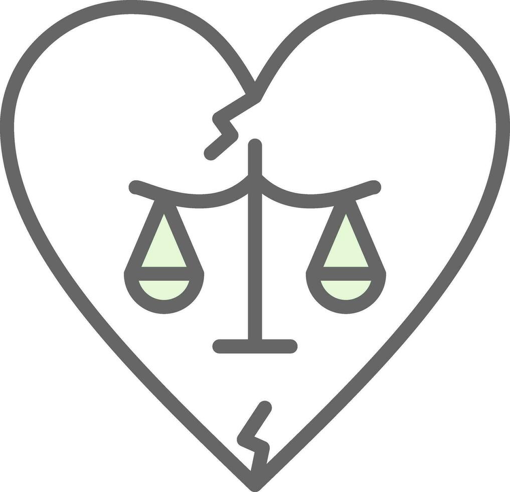 Divorce Vector Icon Design