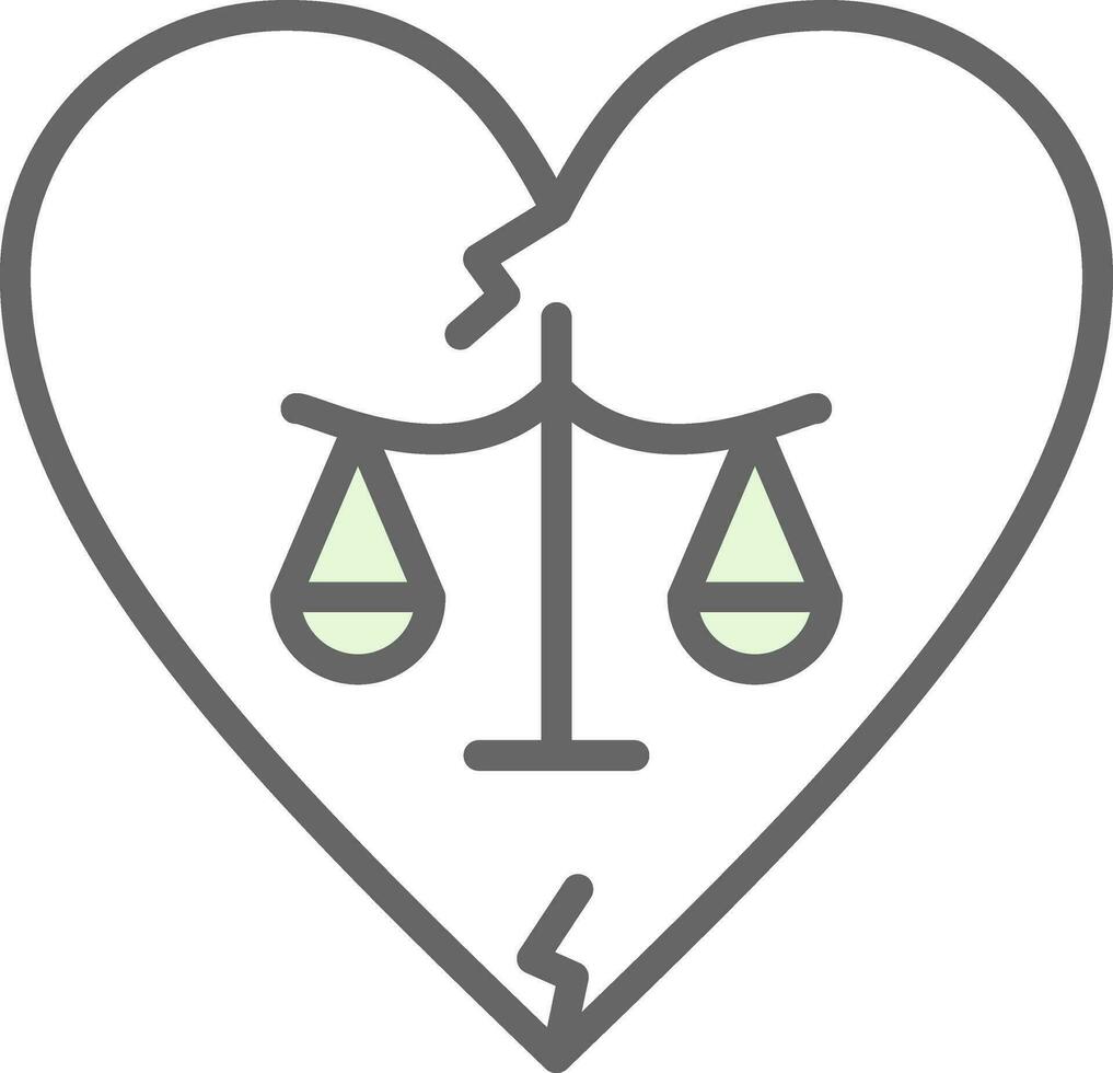 divorcio vector icono diseño