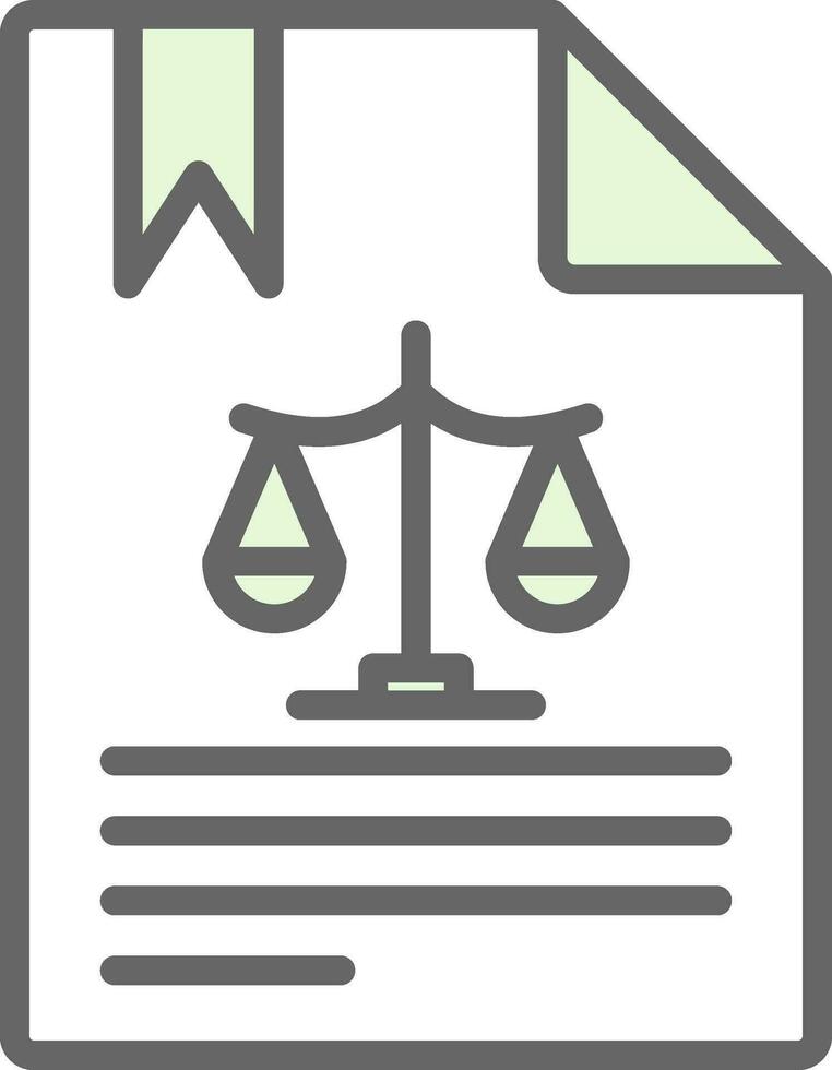 diseño de icono de vector de documento legal