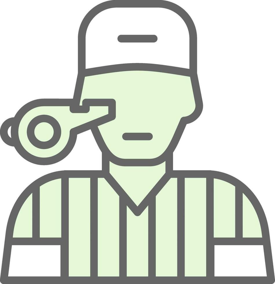 Referee Vector Icon Design