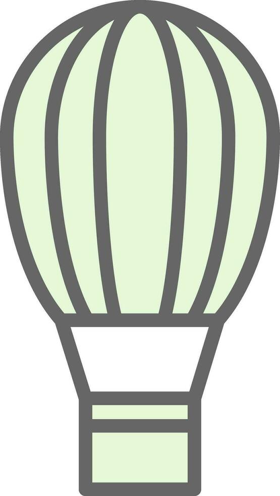 Hot air balloon Vector Icon Design