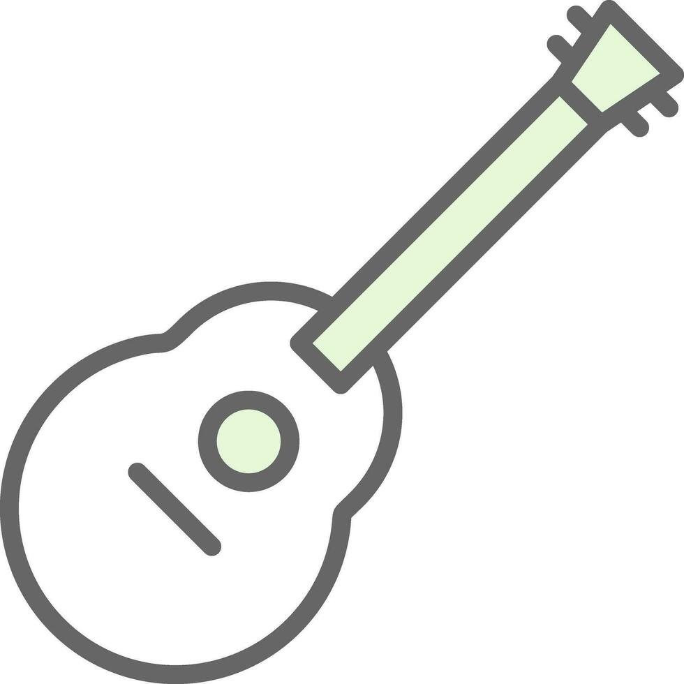 Acoustic guitar Vector Icon Design