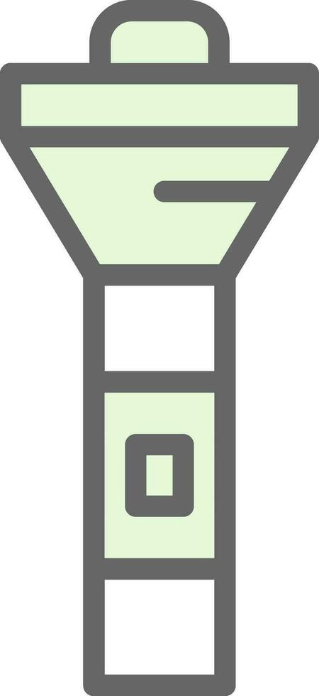 Flashlight Vector Icon Design