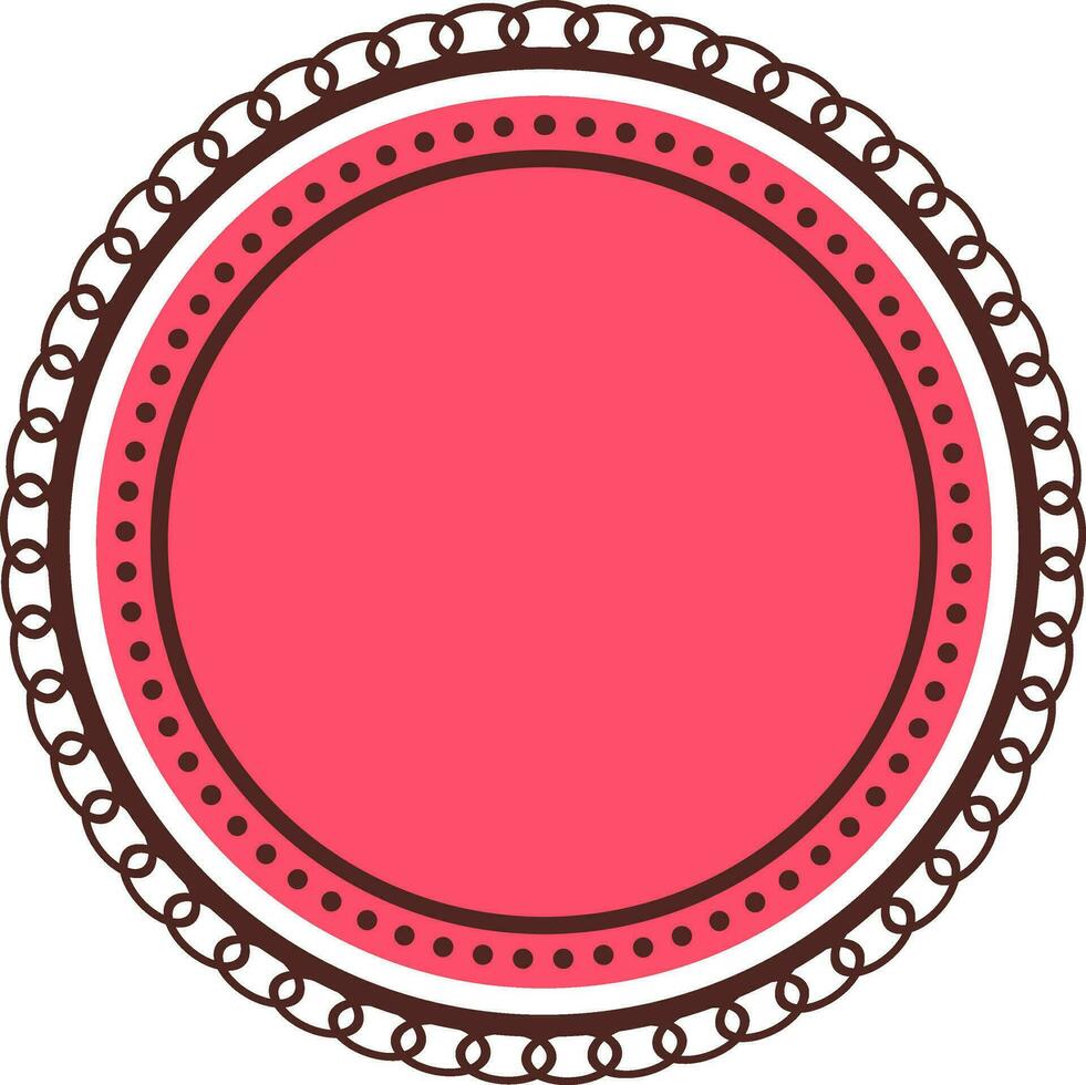 Flat style decorative frame design. vector