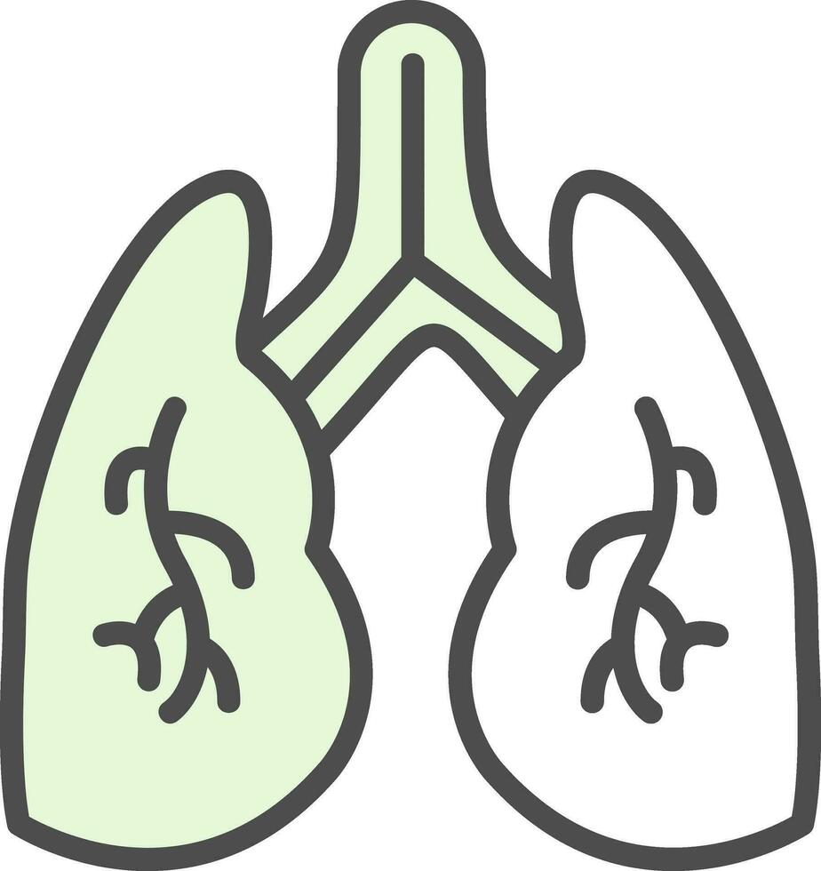 Lungs Vector Icon Design