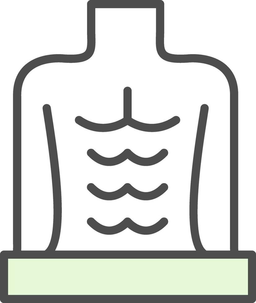 abdominales vector icono diseño