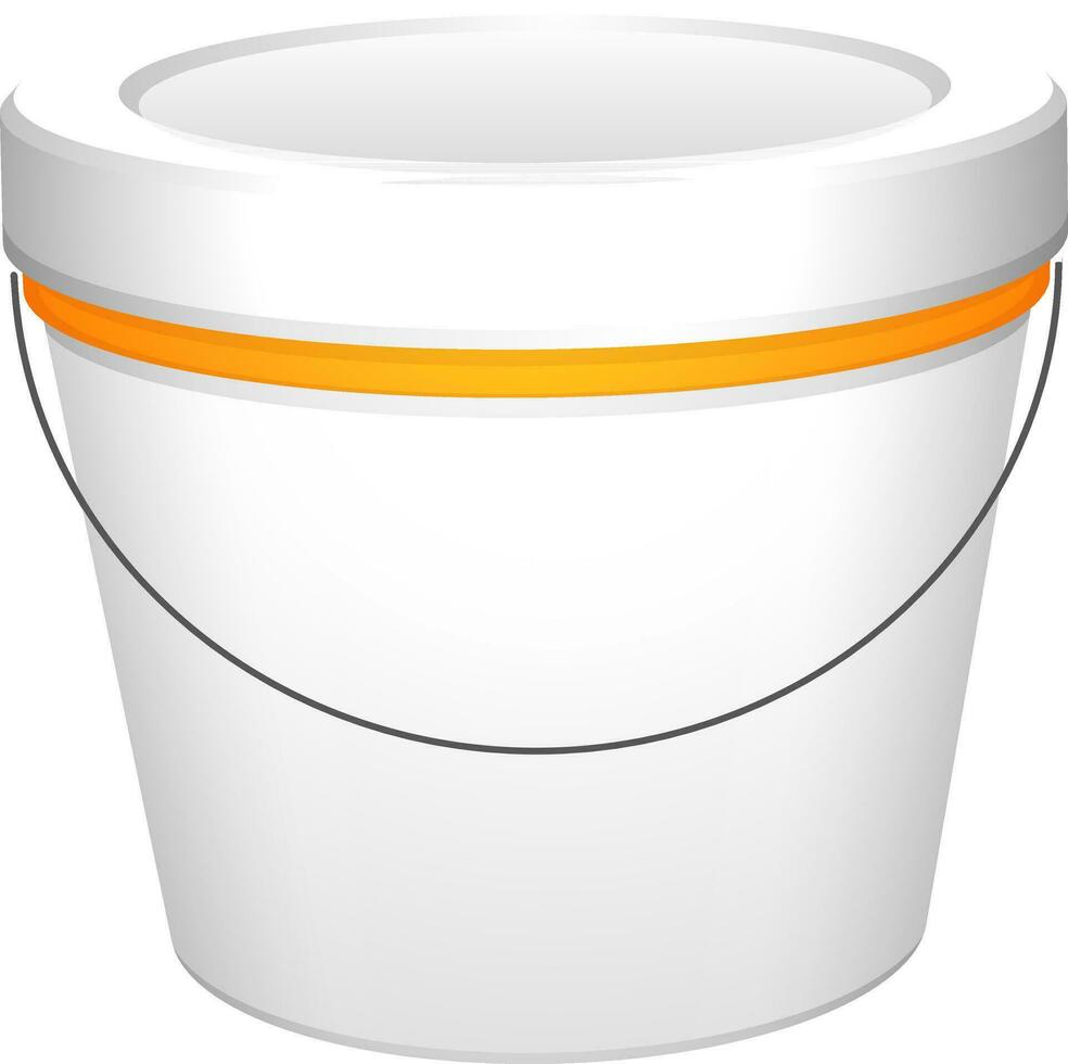 Flat illustration of paint bucket. vector