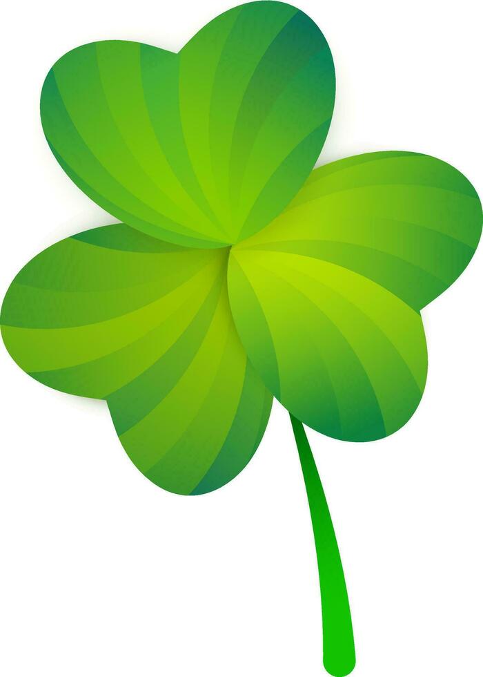Abstract green clover leaves design. vector