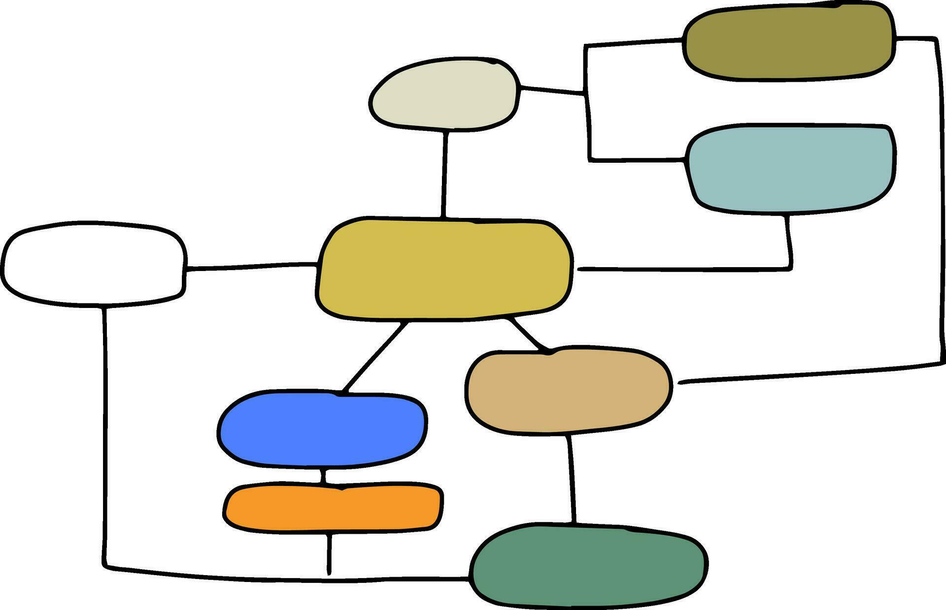 Hand drawn illustration of flowchart. 24924385 Vector Art at Vecteezy