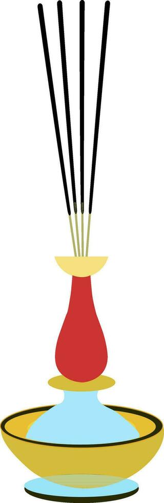 Incense stick illustration. vector