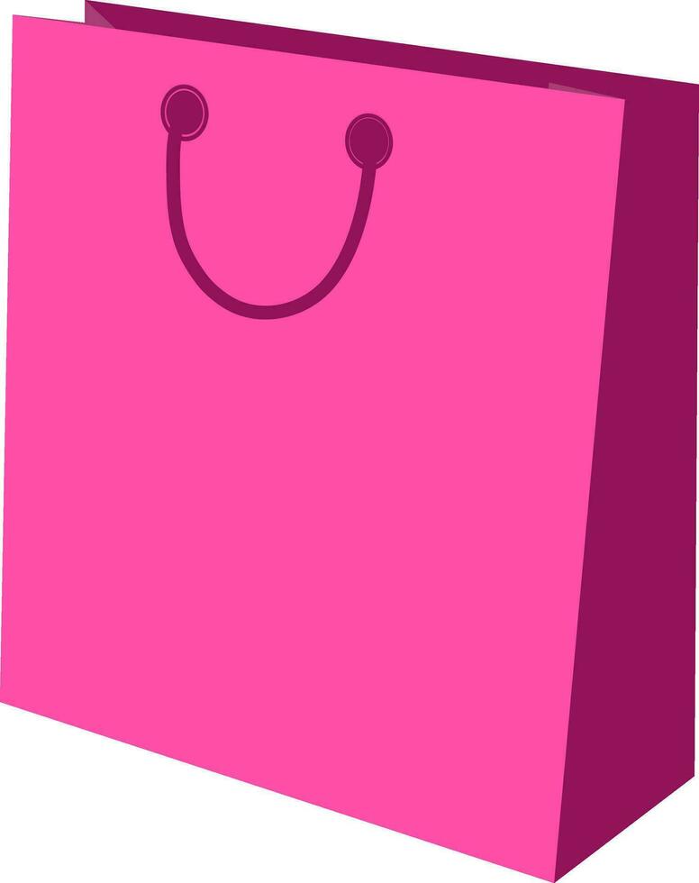 Illustration of paper shopping bag. vector