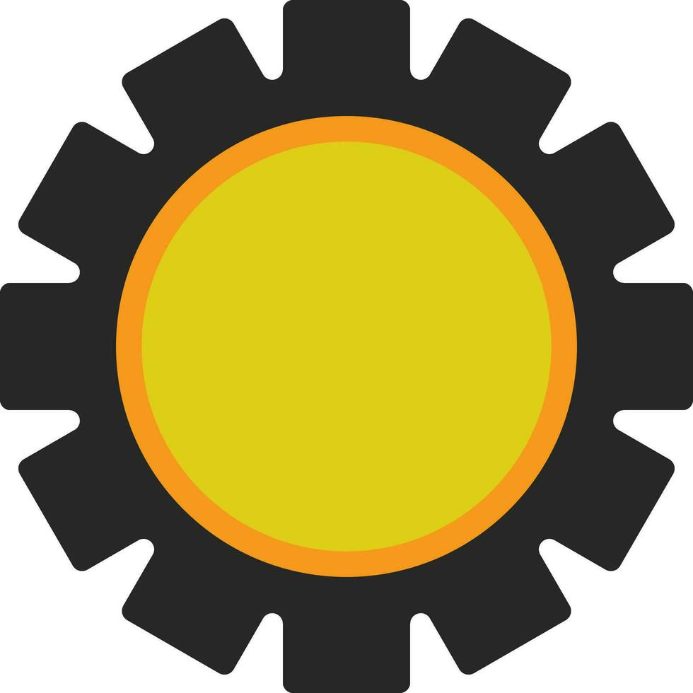 Setting icon in grey and green color. vector