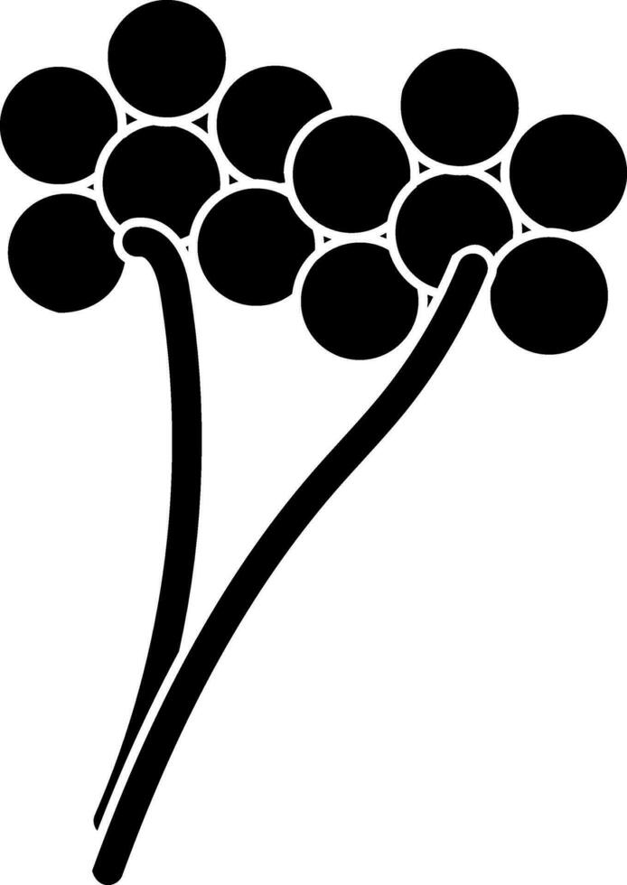 Illustration of two Flowers. vector