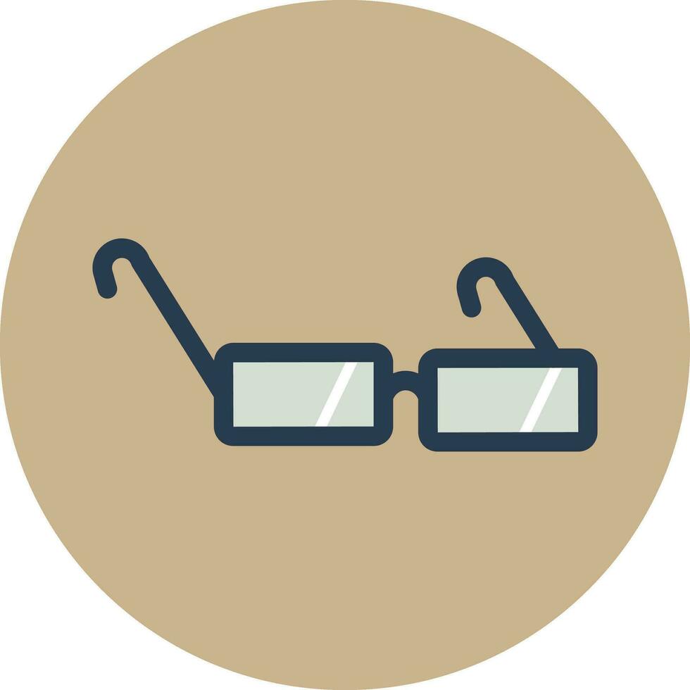 Illustration of glasses icon on circular background. 24925023 Vector ...