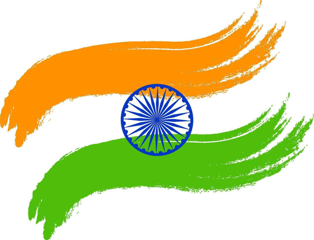 Indian National Flag design. vector