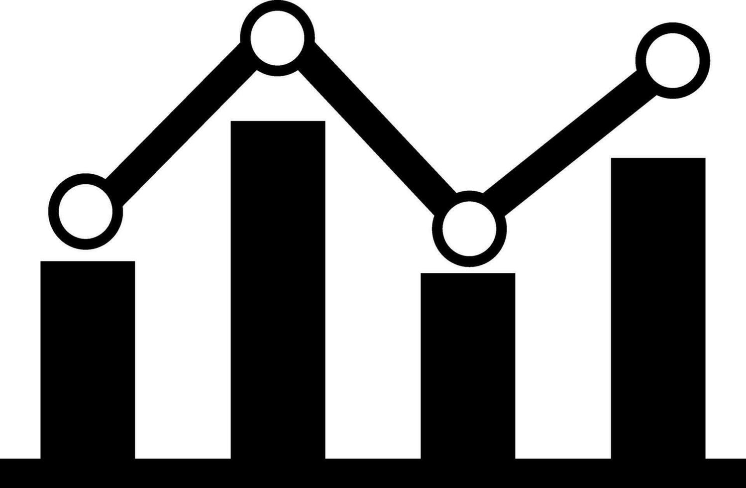 Bar chart infographic element for Business. vector