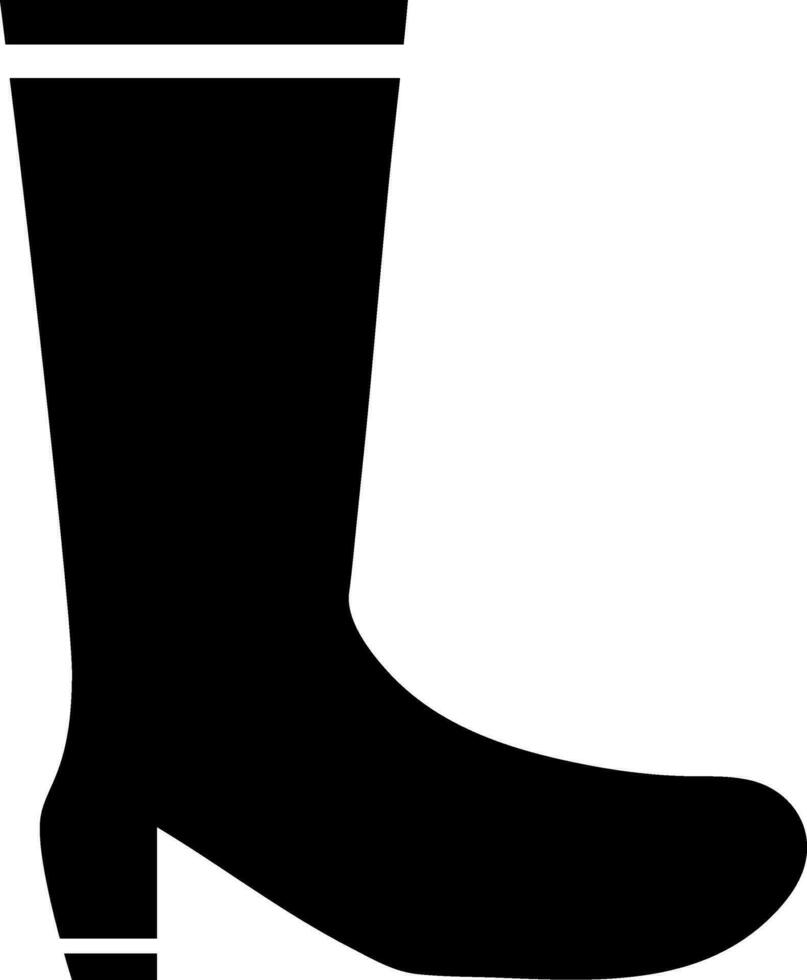 plano ilustración de un rodilla alto botas. vector