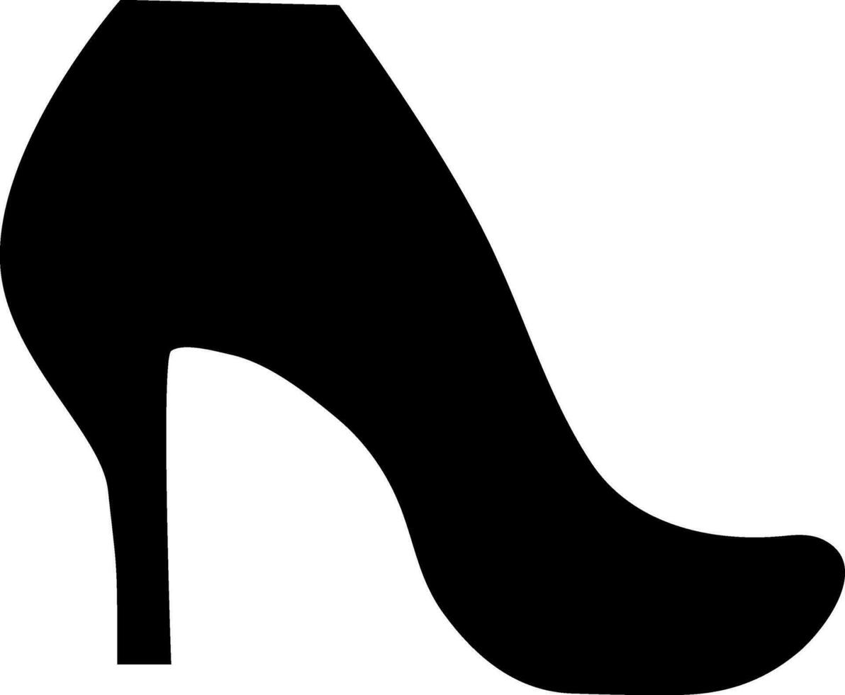 Flat illustration of a woman shoes. vector