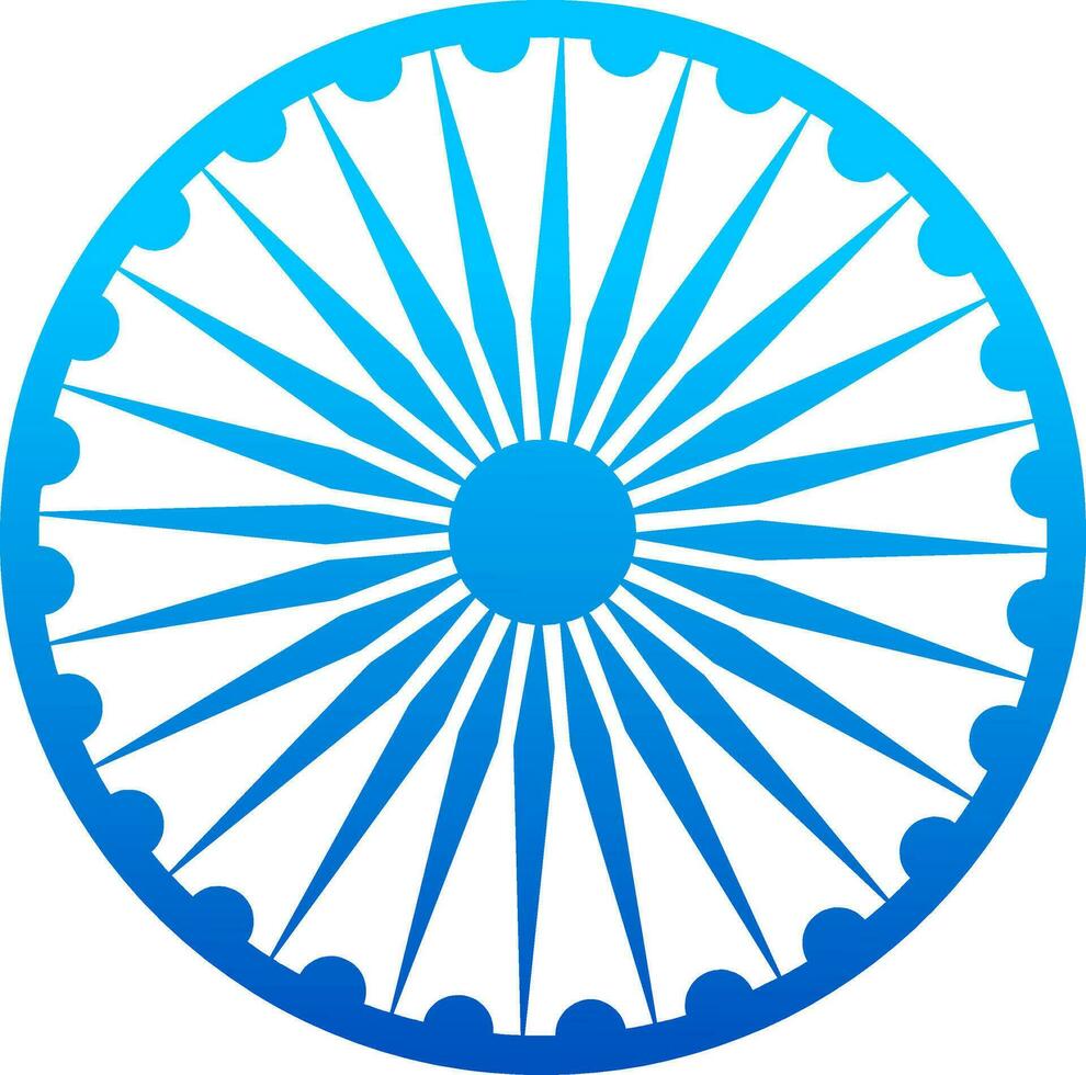 Illustation of vector ashok chakra.