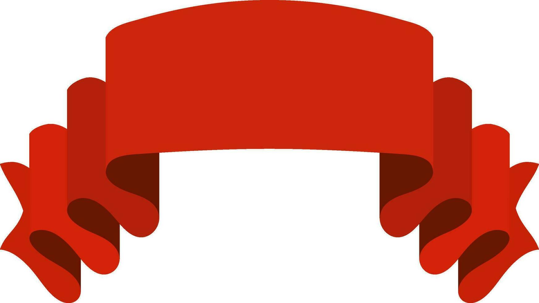Creative red ribbon design. vector