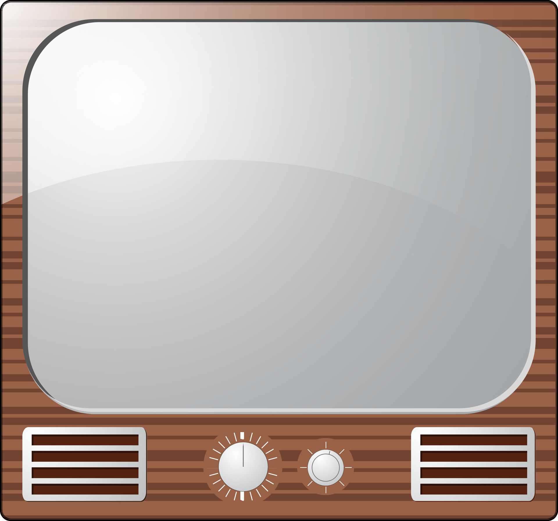 Flat design of retro television set. 24925365 Vector Art at Vecteezy