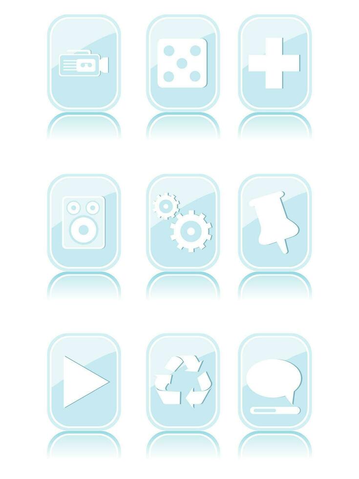 Medical icons set. vector