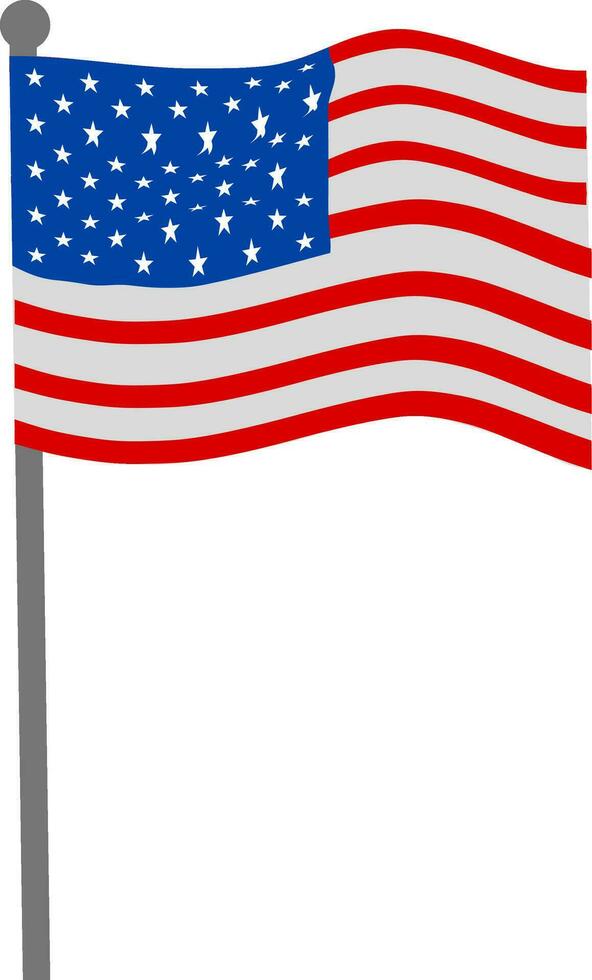 Creative design of American flag. vector