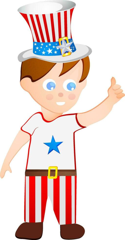 Cartoon character of a boy. vector