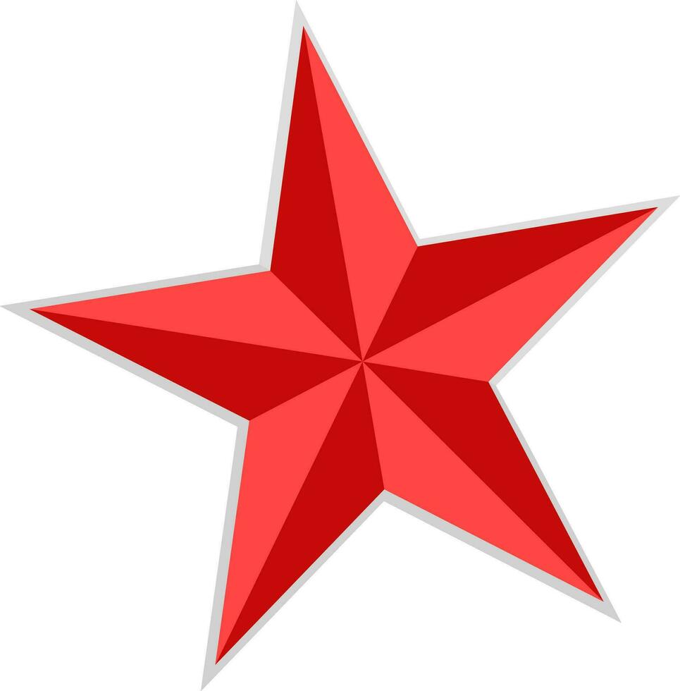 firmar o símbolo de estrella. vector