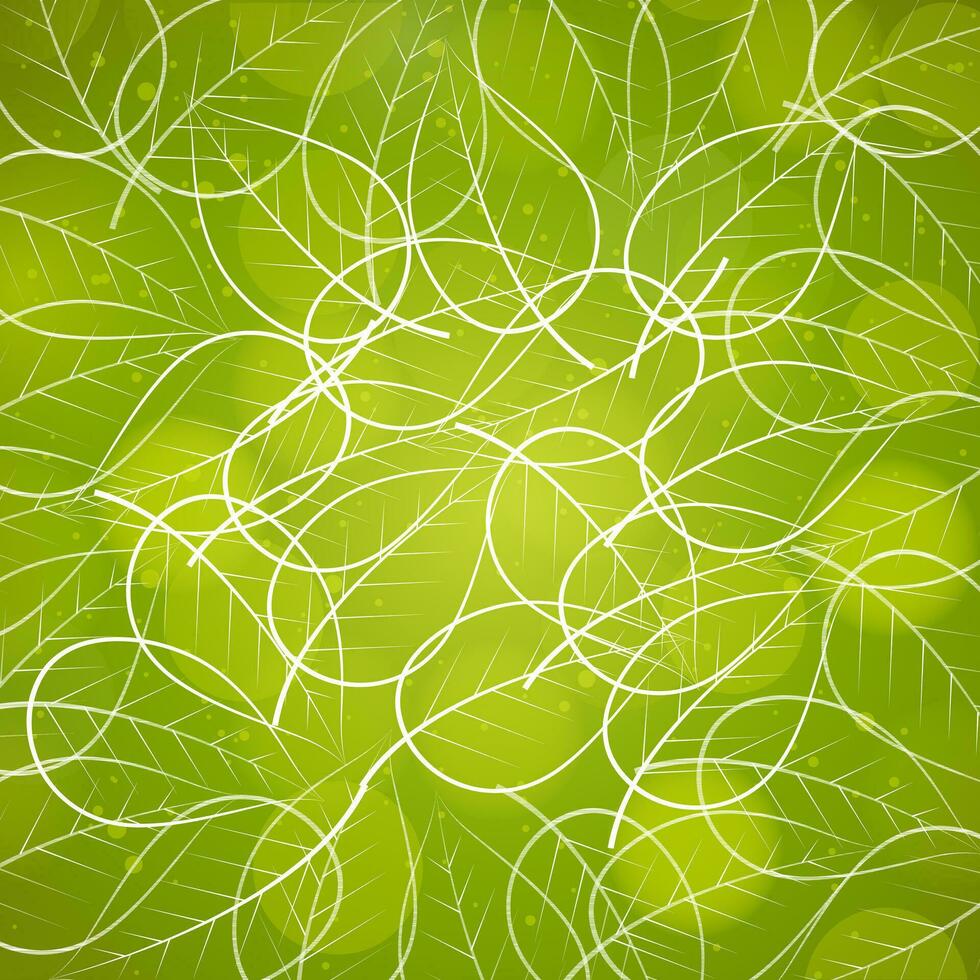 Nature background with leaves. vector