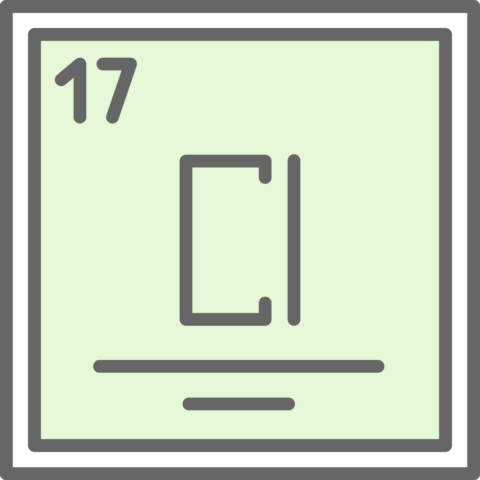 cloro vector icono diseño