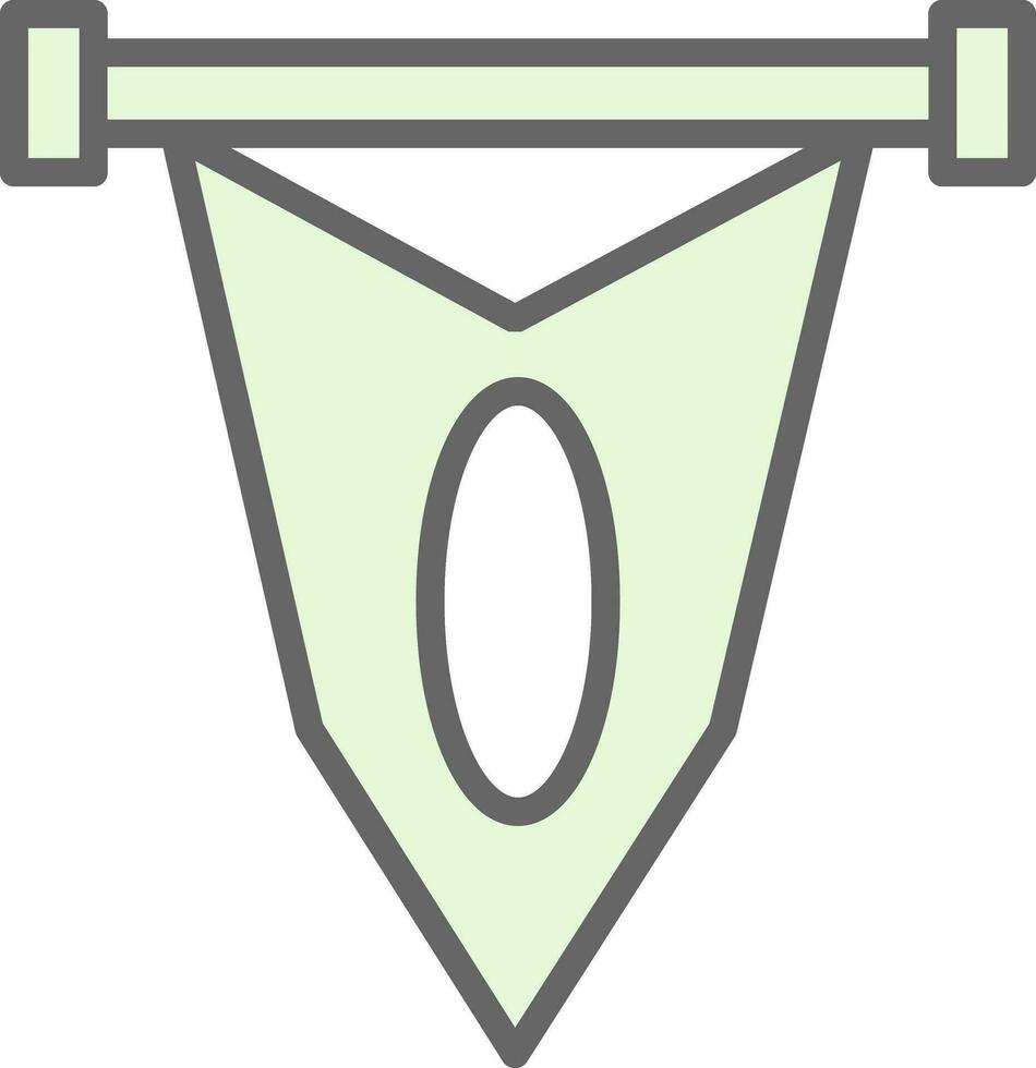 Pennant Vector Icon Design