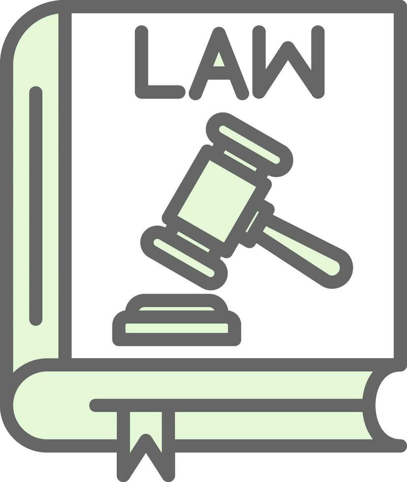 Law book Vector Icon Design