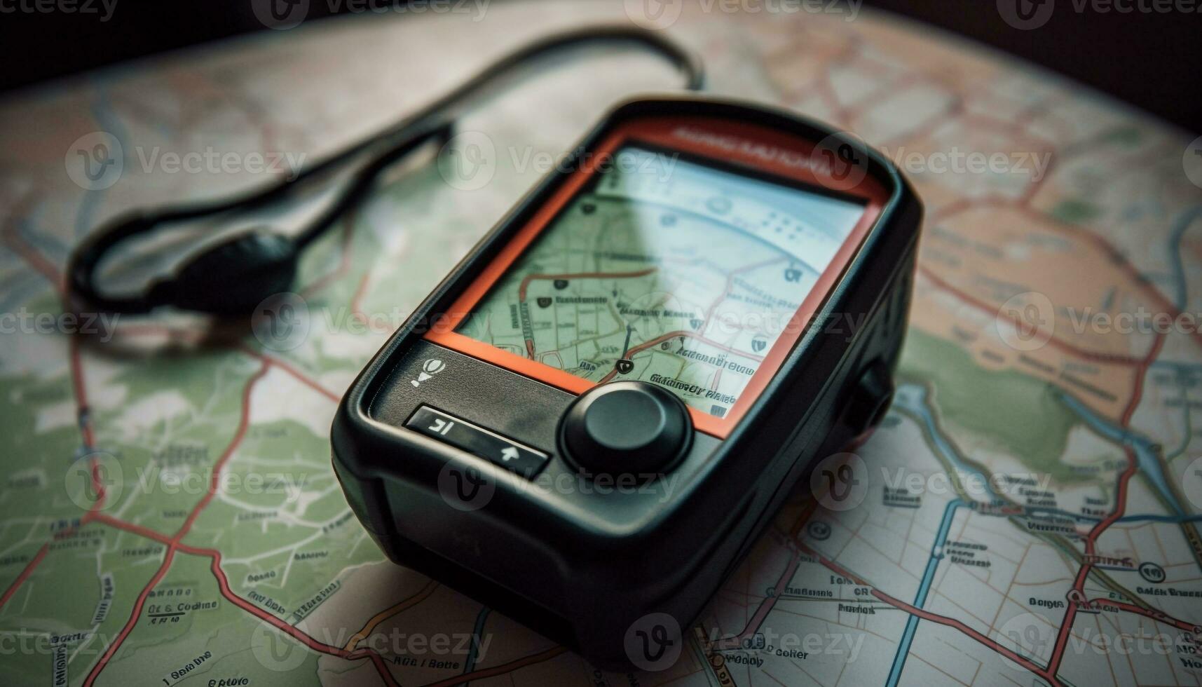 Adventure journey planned with GPS technology for accurate direction
