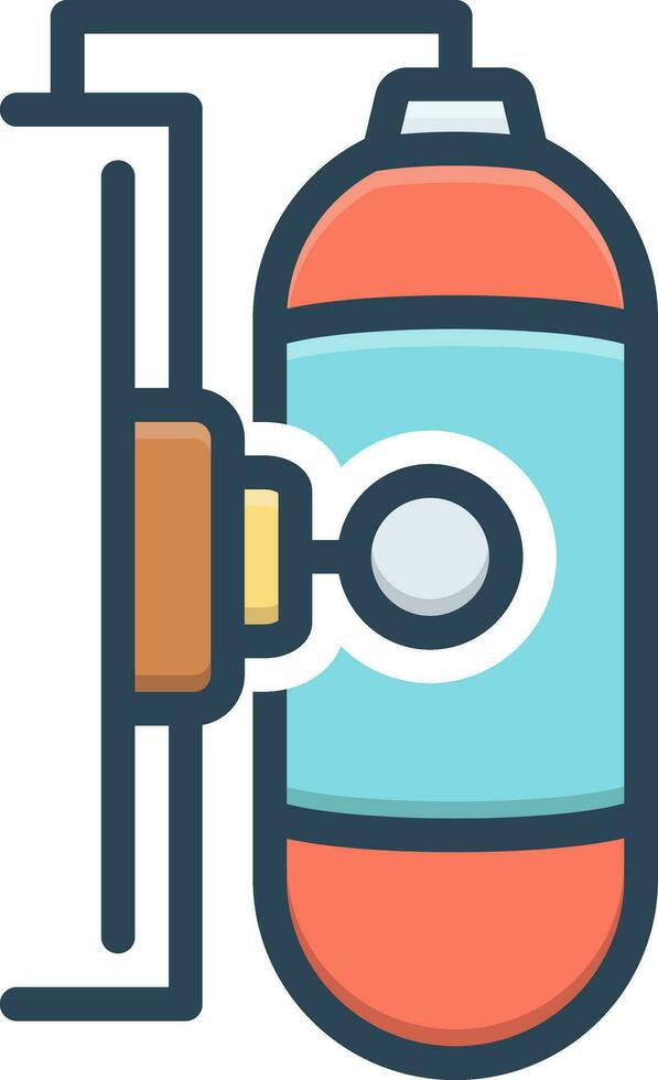 color icon for gas tank vector