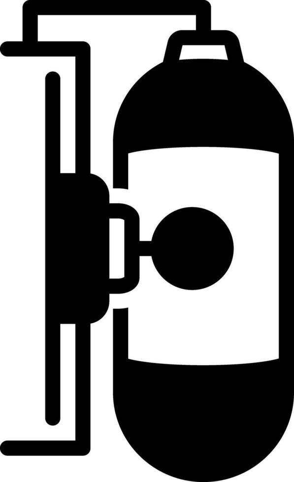 solid icon for gas tank vector