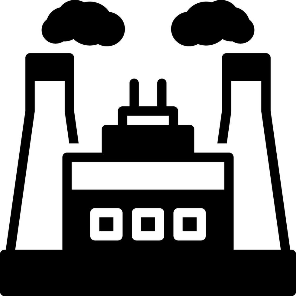 solid icon for power industry vector
