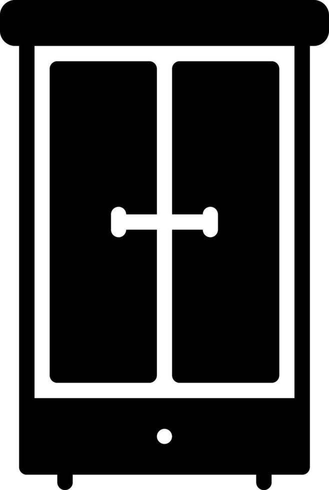 solid icon for wardrobe vector