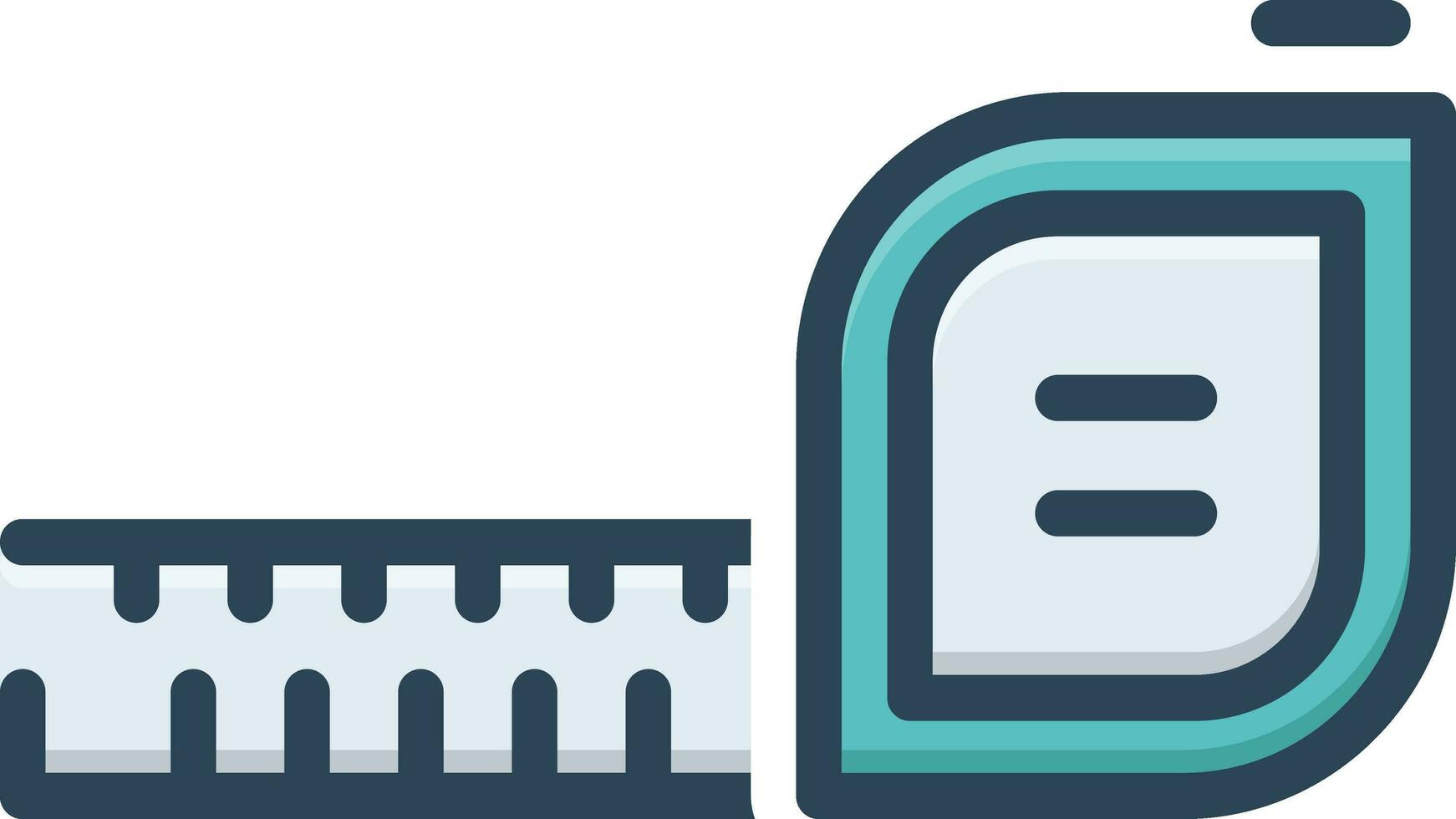 color icon for measure vector