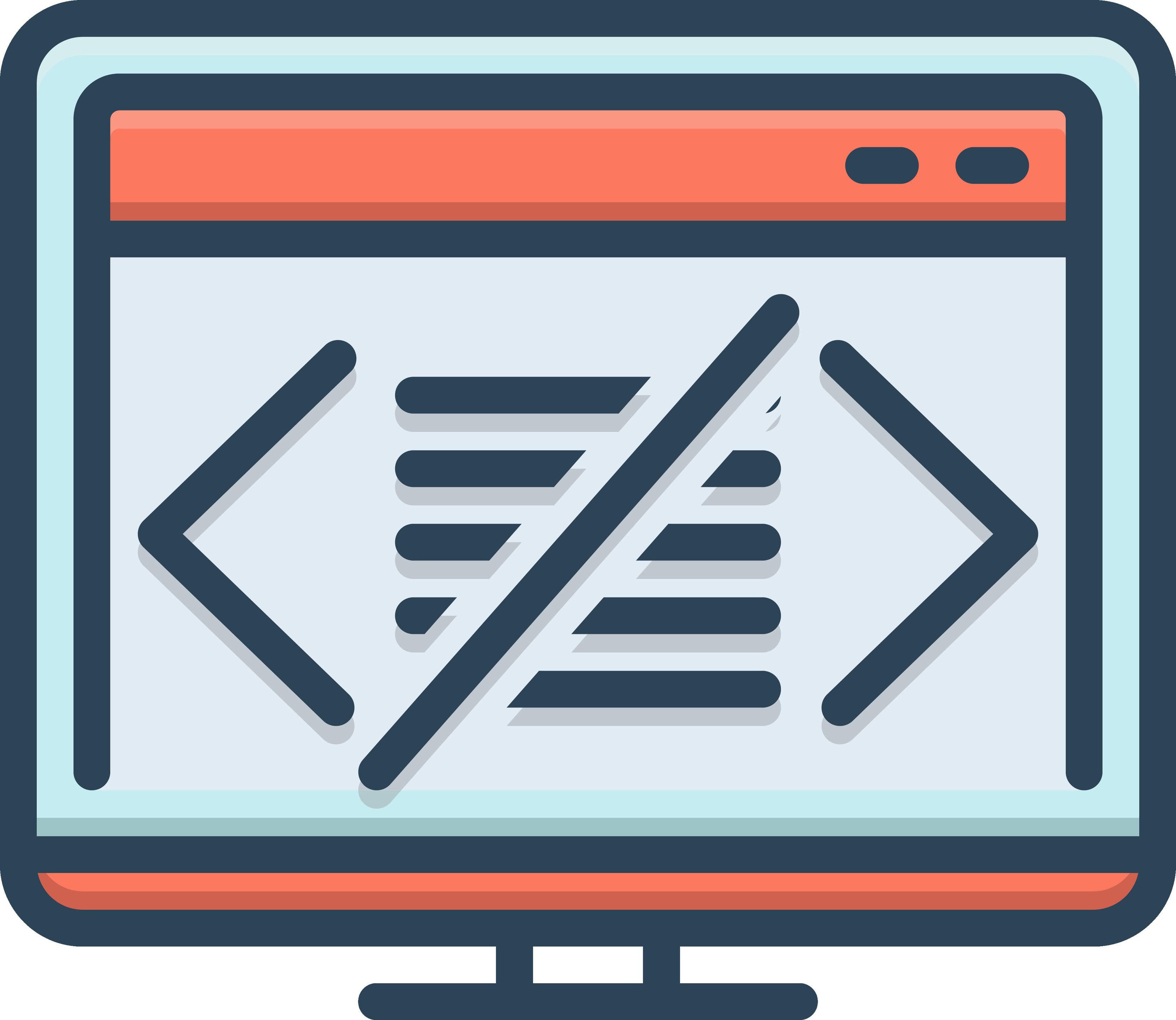 color icon for coding 24930362 Vector Art at Vecteezy