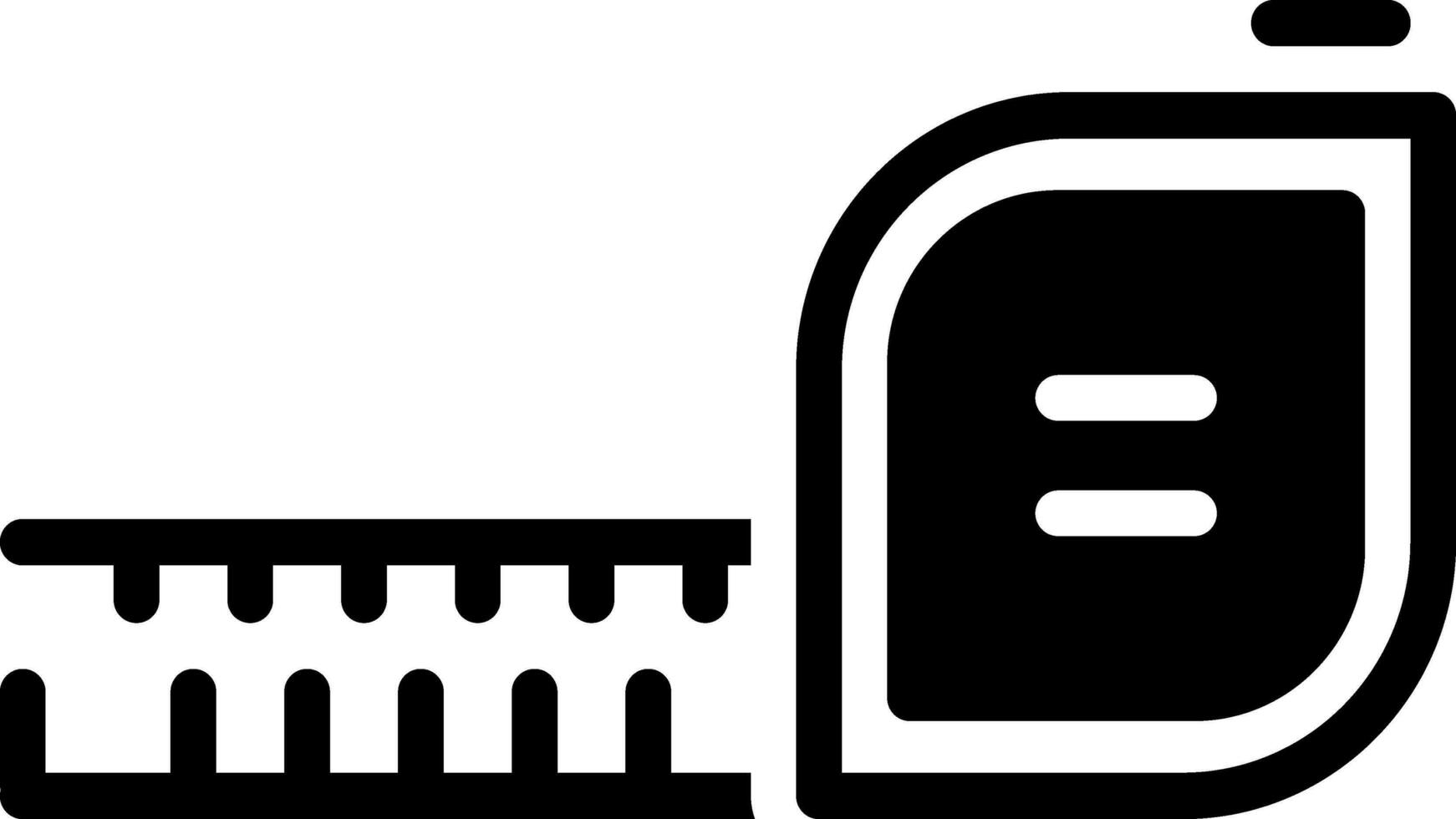 solid icon for measure vector