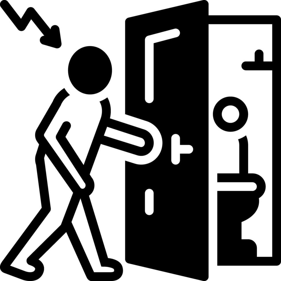 solid icon for inroad vector