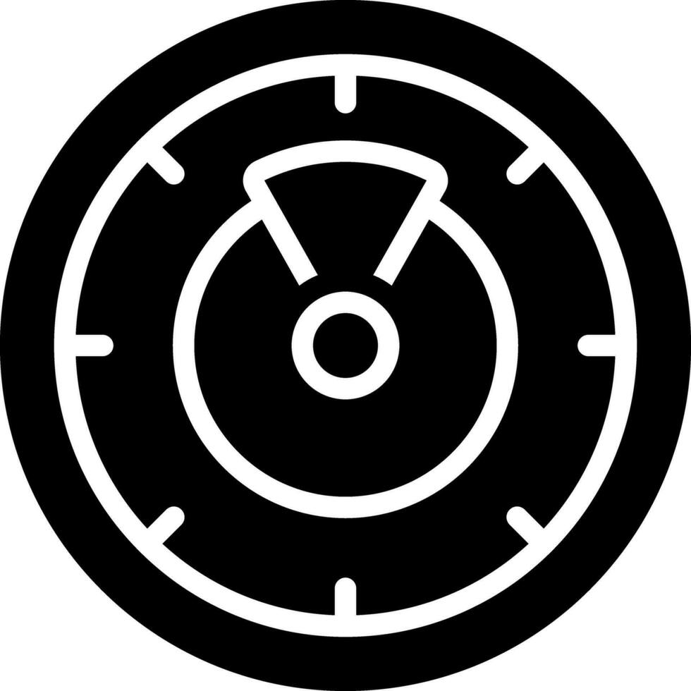 solid icon for timer vector