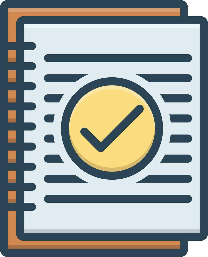 color icon for summary vector