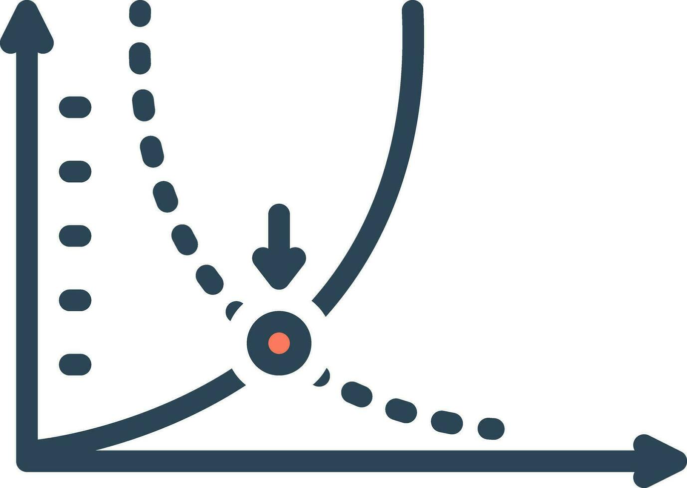 color icon for breakeven vector